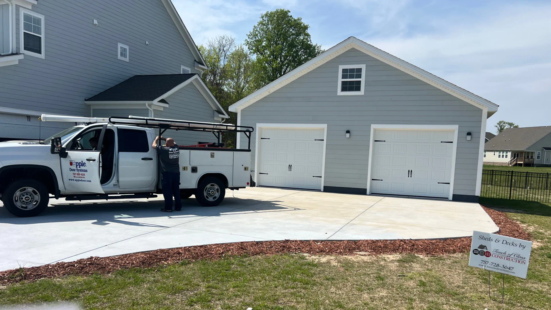 finished shed construction